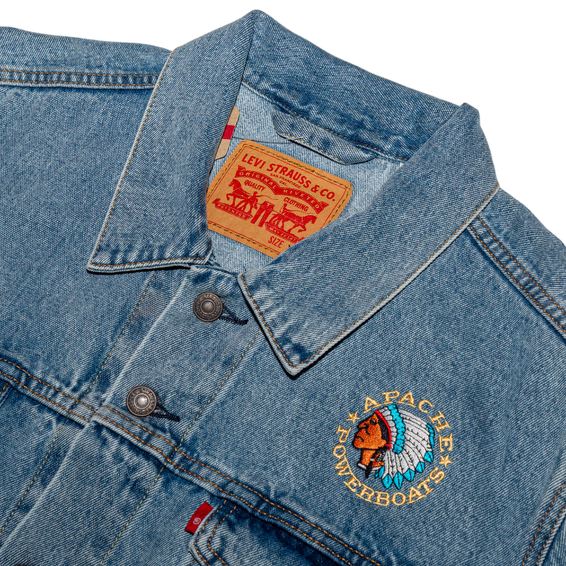 Vintage Apache Powerboats® Denim Jacket | Blue Denim