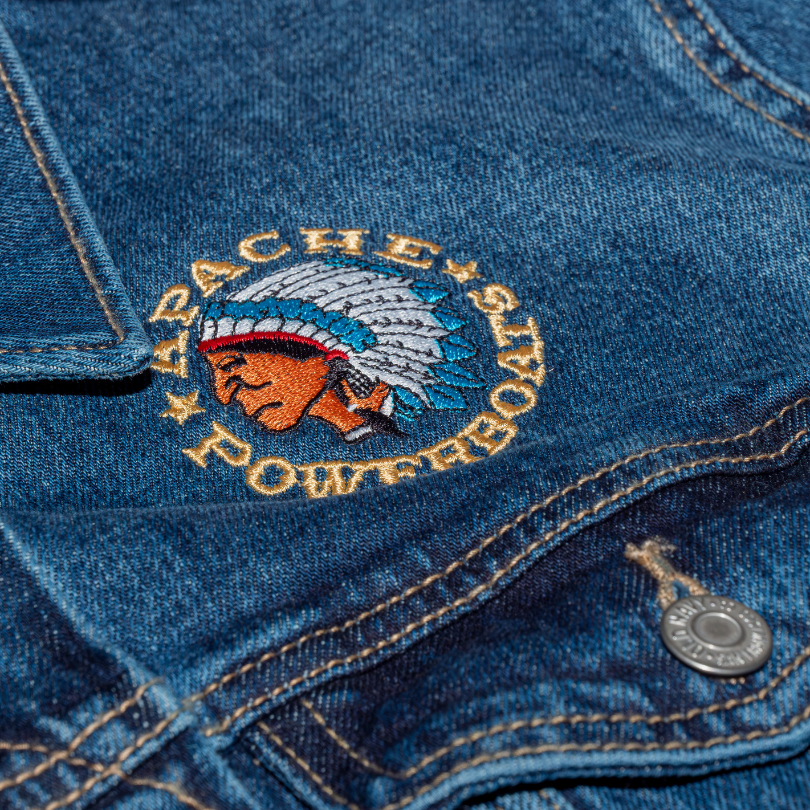 Vintage Apache Powerboats® Denim Jacket | Blue Denim