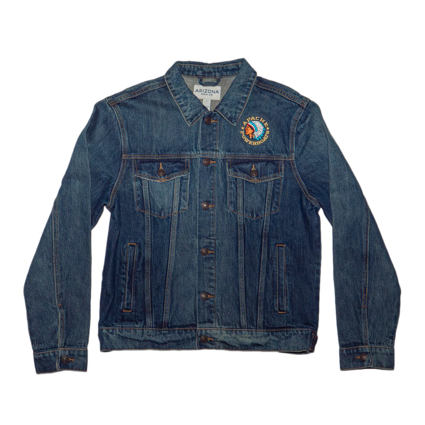 Vintage Apache Powerboats® Denim Jacket | Blue Denim