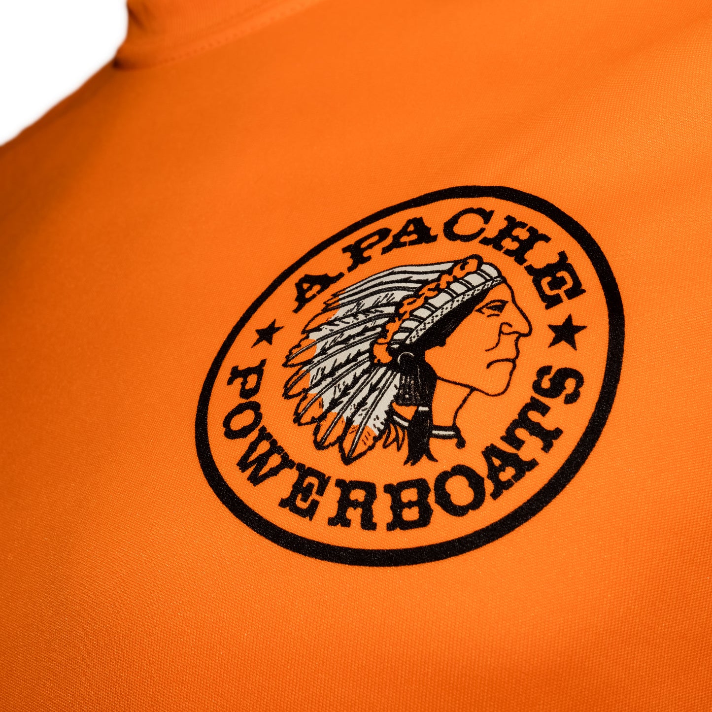 Apache Powerboats Cool-DRI Monochromatic Logo T-Shirt | Safety Orange