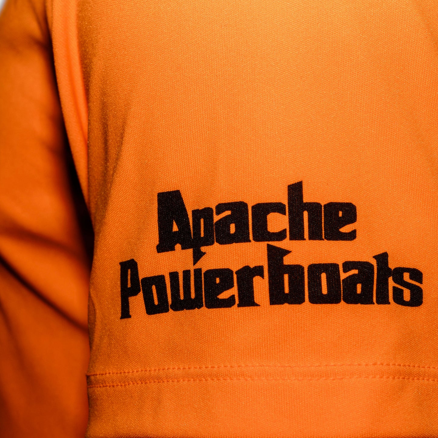 Apache Powerboats Cool-DRI Monochromatic Logo T-Shirt | Safety Orange