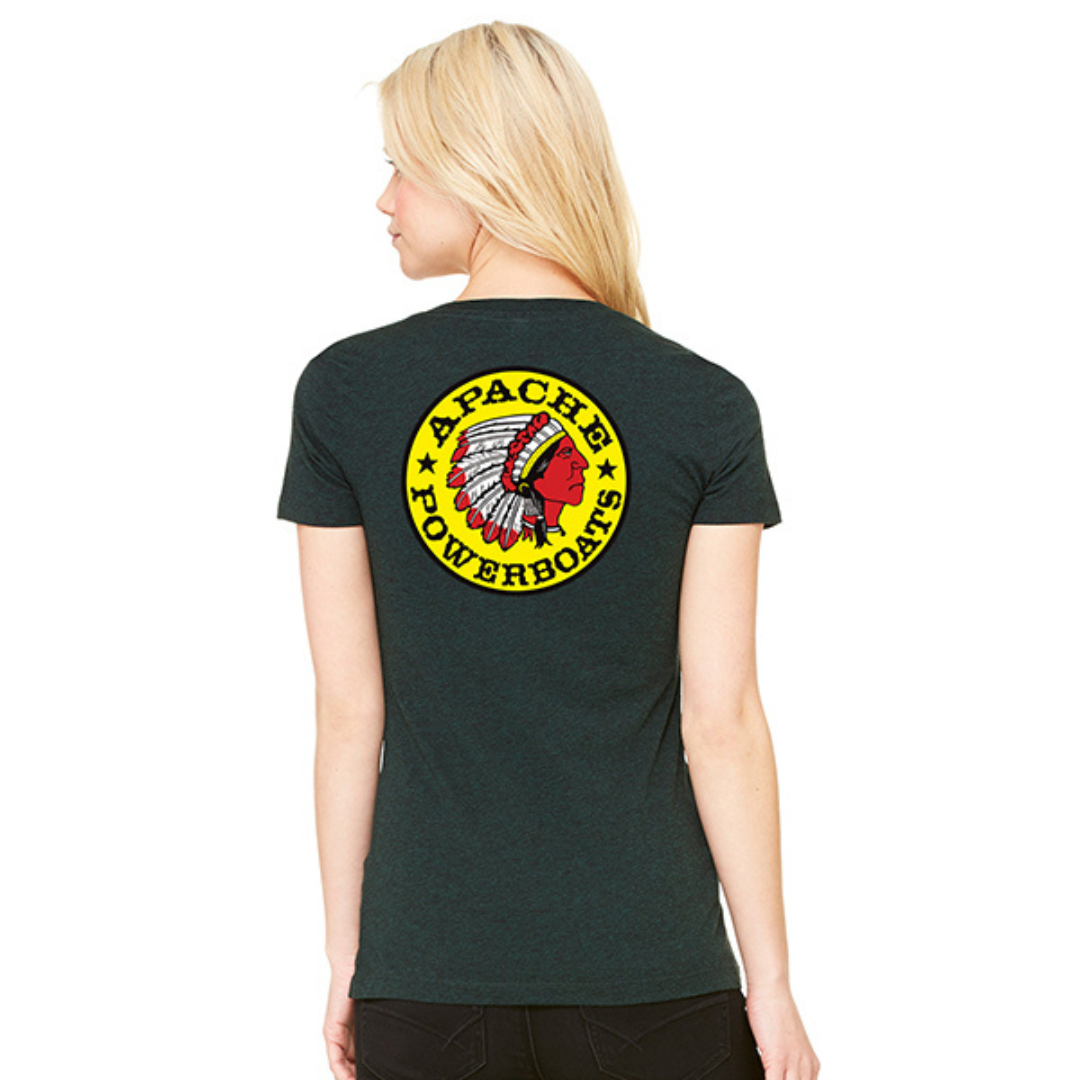 Women's Deep-V Short Sleeve Shirt | Tri-blend
