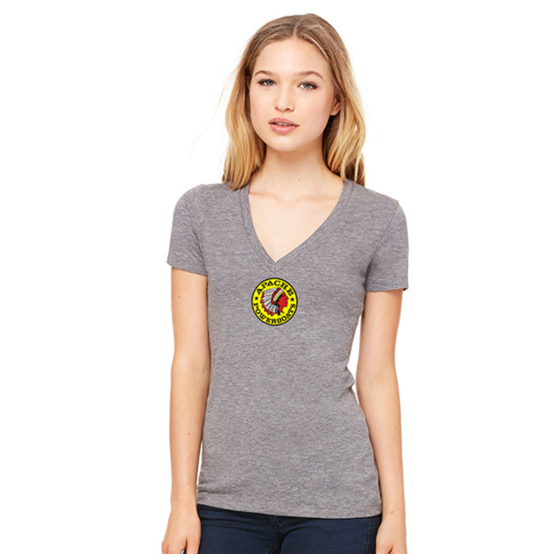 Women's Deep-V Short Sleeve Shirt | Tri-blend