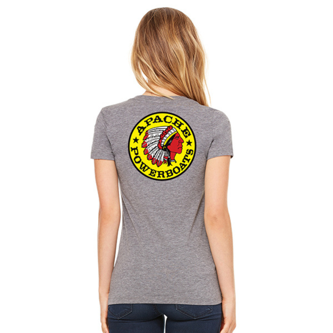 Women's Deep-V Short Sleeve Shirt | Tri-blend
