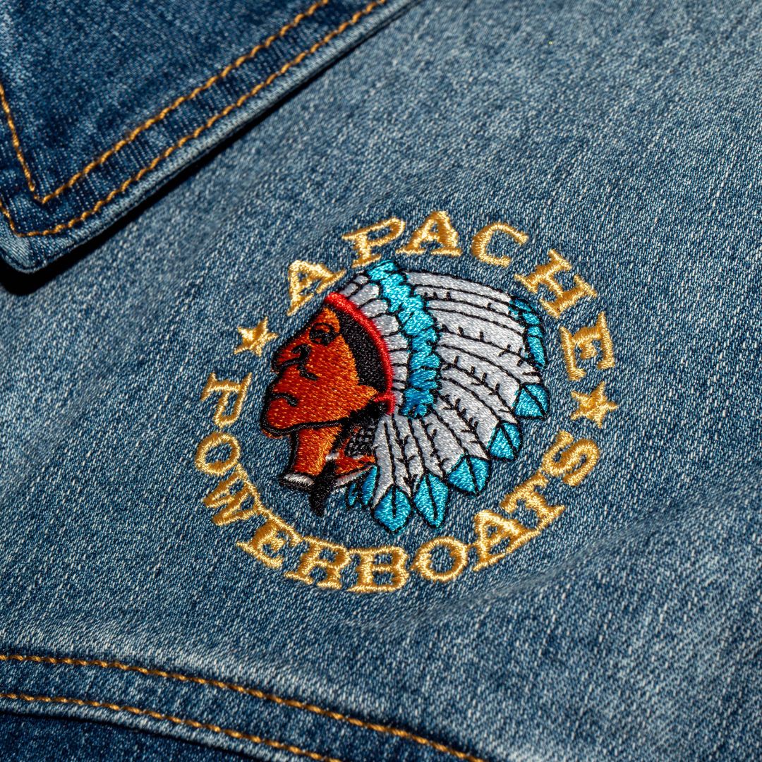 Vintage Apache Powerboats® Denim Jacket | Women