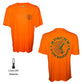 Apache Powerboats Cool-DRI Monochromatic Logo T-Shirt | Orange/Aqua