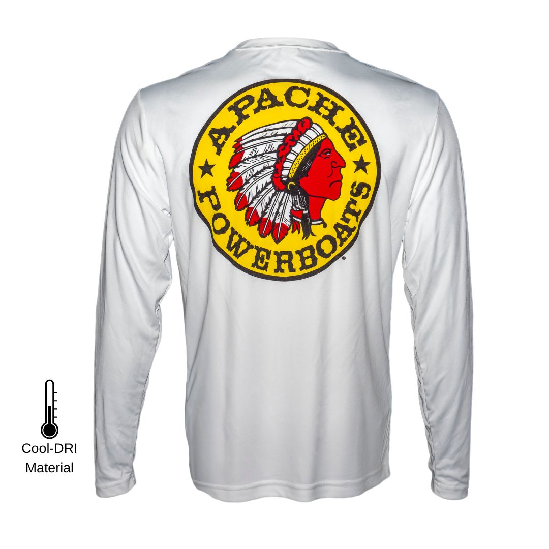 Represent'n Apache Cool DRI Performance Long Sleeve Shirt | White