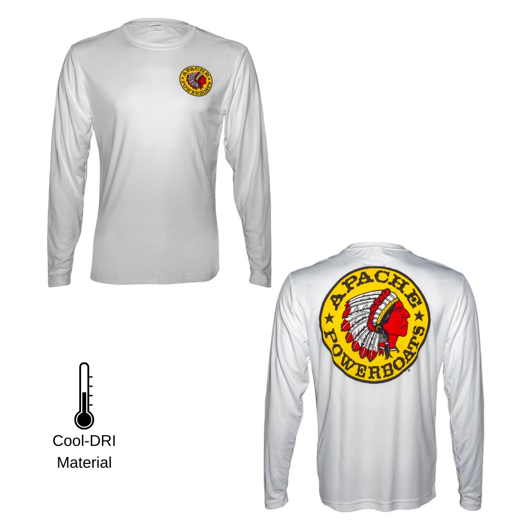 Represent'n Apache Cool DRI Performance Long Sleeve Shirt | White