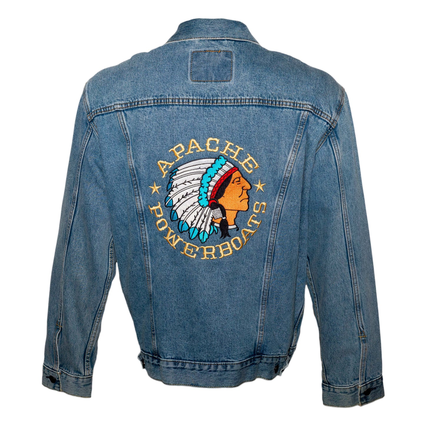 Vintage Apache Powerboats® Denim Jackets | Unisex | Men