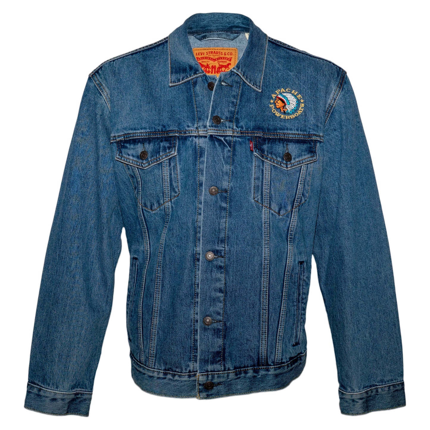 Vintage Apache Powerboats® Denim Jackets | Unisex | Men