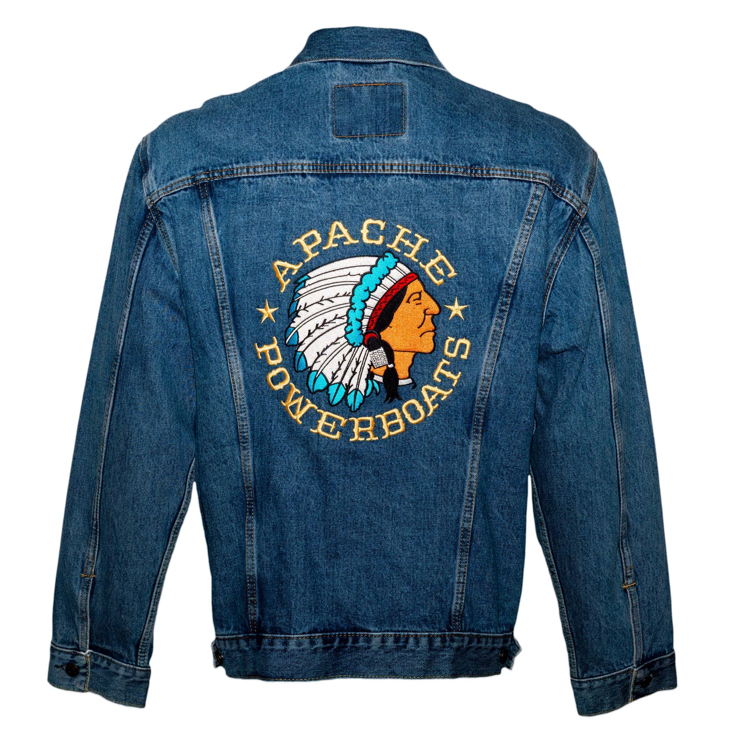 Vintage Apache Powerboats® Denim Jackets | Unisex | Men