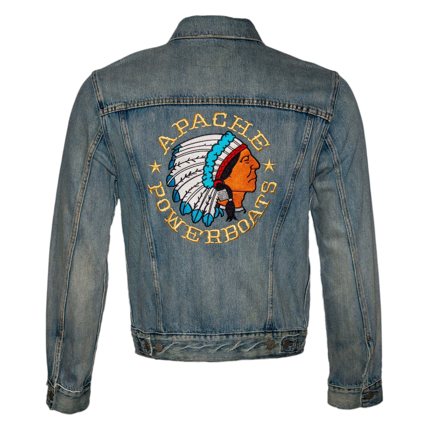 Vintage Apache Powerboats® Denim Jackets | Unisex | Men