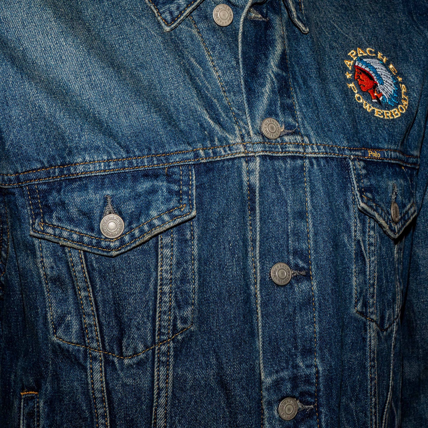 Vintage Apache Powerboats® Denim Jackets | Unisex | Men