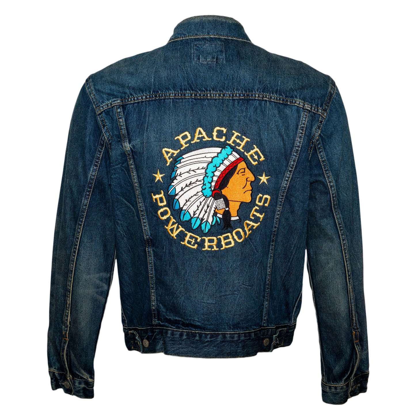 Vintage Apache Powerboats® Denim Jackets | Unisex | Men