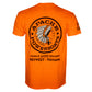 Official World Speed Record Apache Star® T-Shirt | Cotton/Cool DRI | Safety Orange