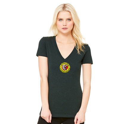 Women's Deep-V Short Sleeve Shirt | Tri-blend