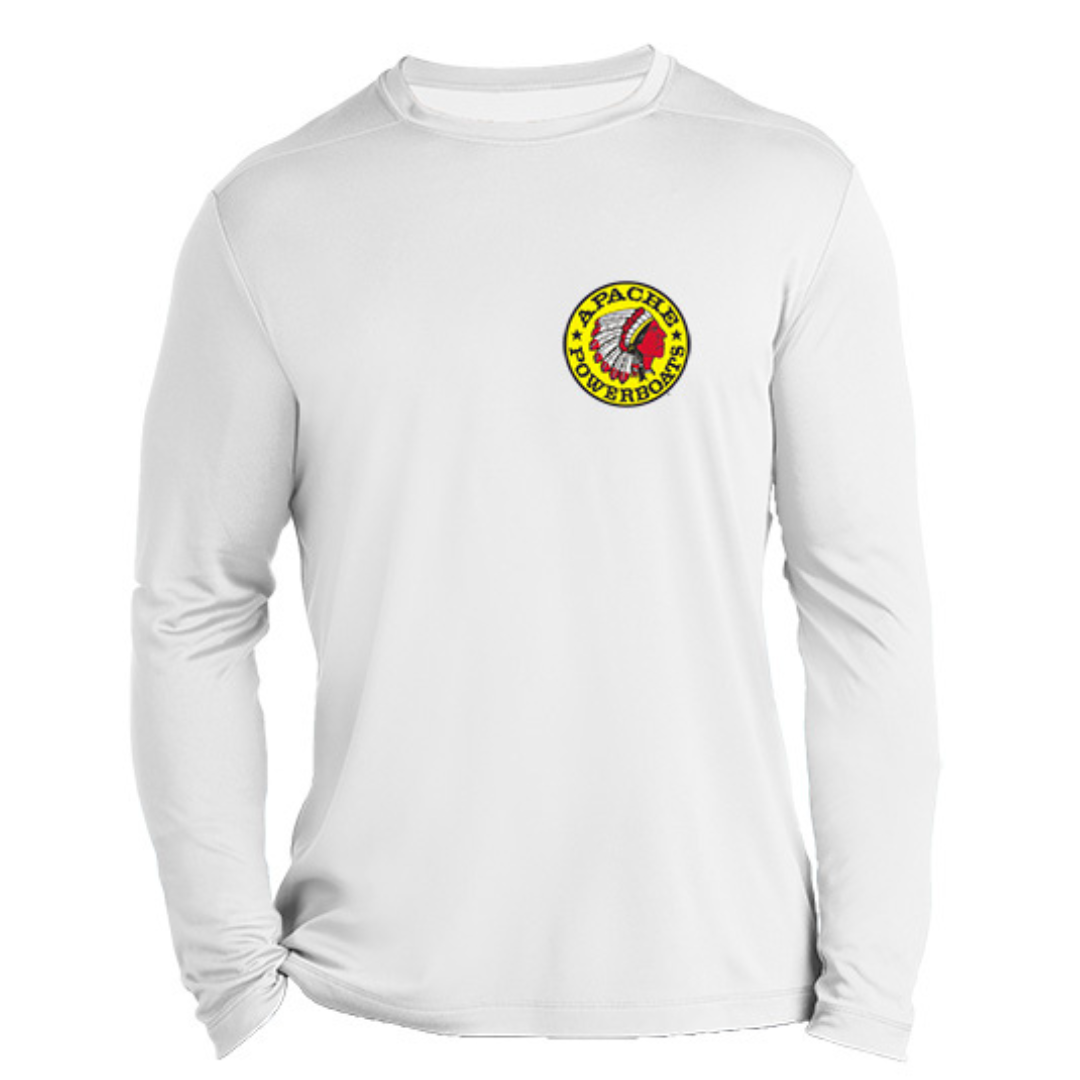 Represent'n Apache® T-Shirt Cool DRI® Performance Long Sleeve | White