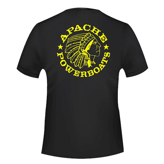 Apache Powerboats® Monochromatic Cool-DRI® Shirt | Black/Yellow
