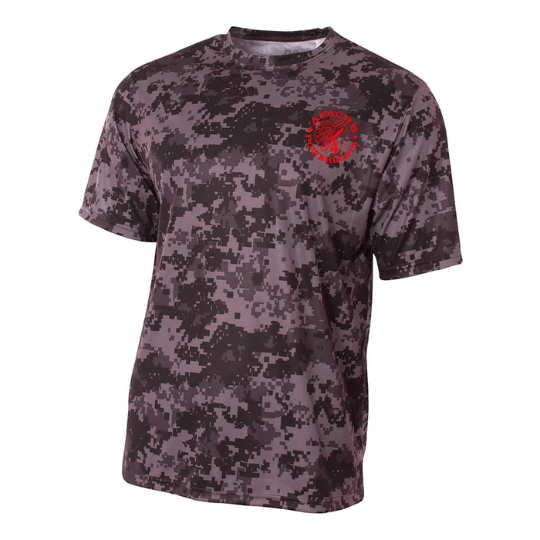 Apache Powerboats® Digital Camouflage Cool-DRI® T-Shirt | Sand & Graphite Camoflage
