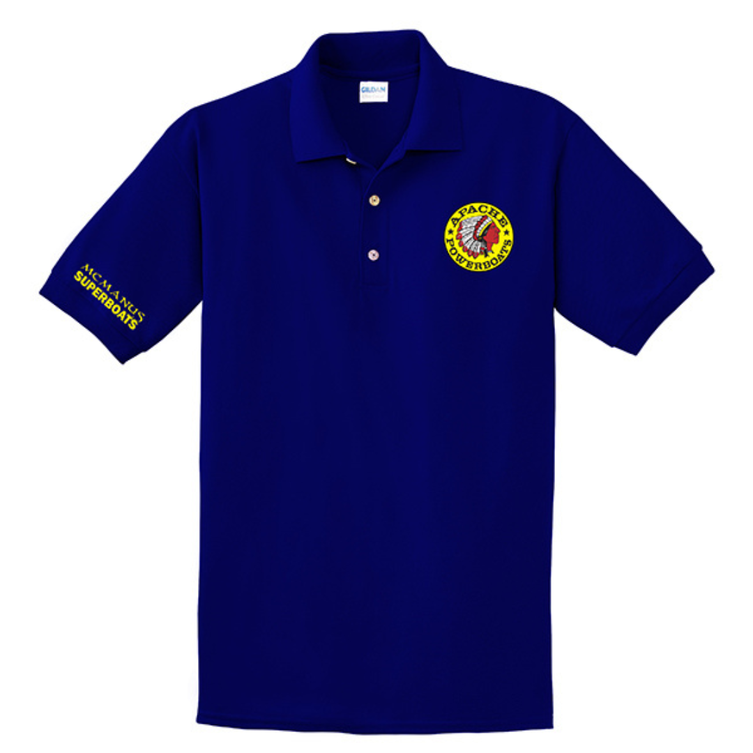 Apache Powerboats® Collared Sport Shirt | Short Sleeve | Various Colors