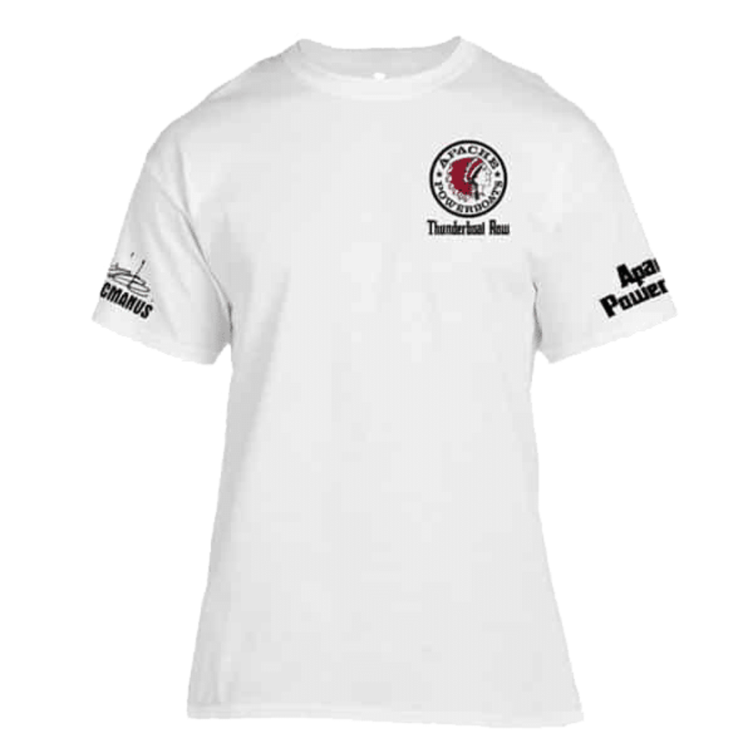 Vintage 1982 Thunderboat Row Cotton T-Shirt | White