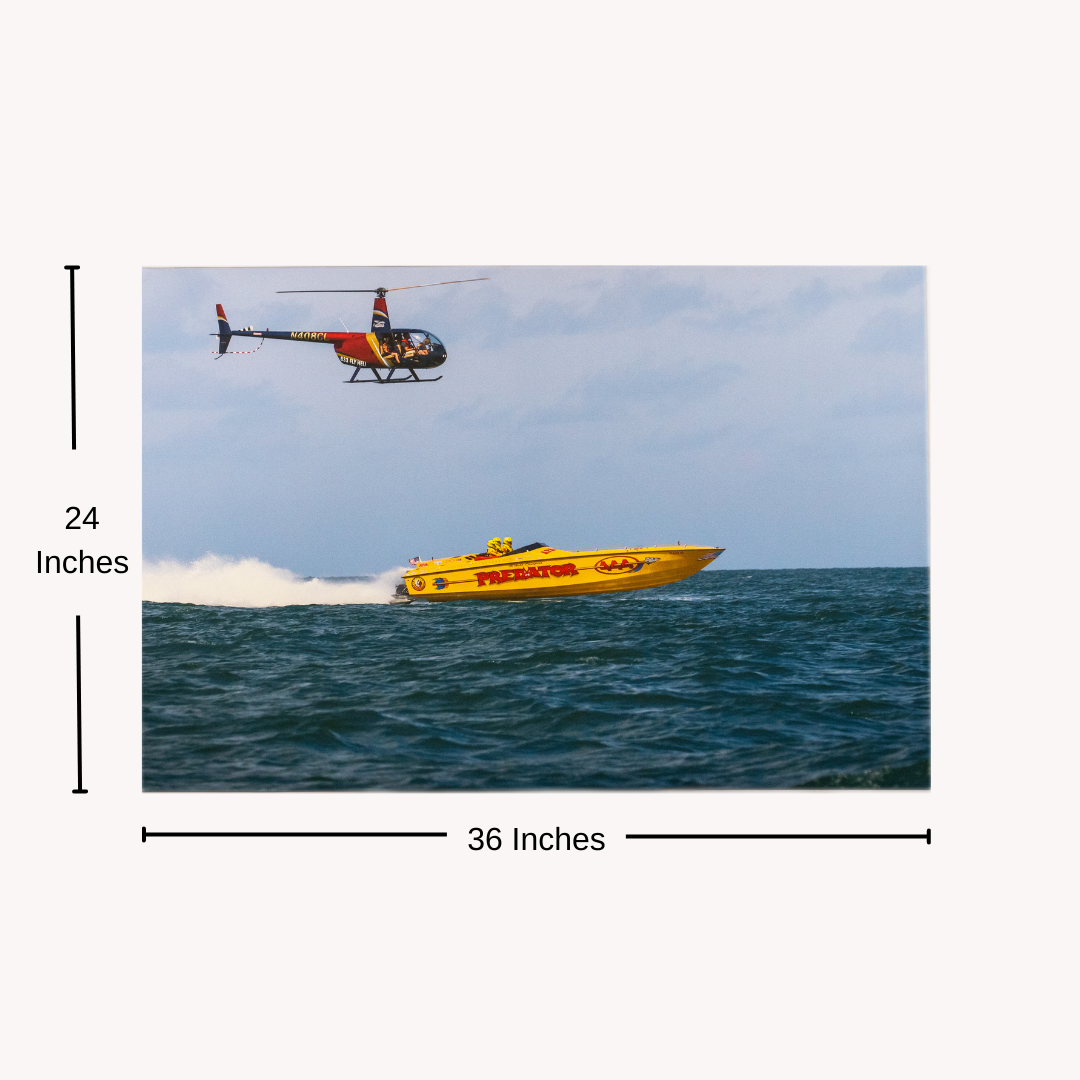 Exclusive Apache Powerboats Collector's Canvas: One-of-a-Kind 24 x 36 Masterpiece